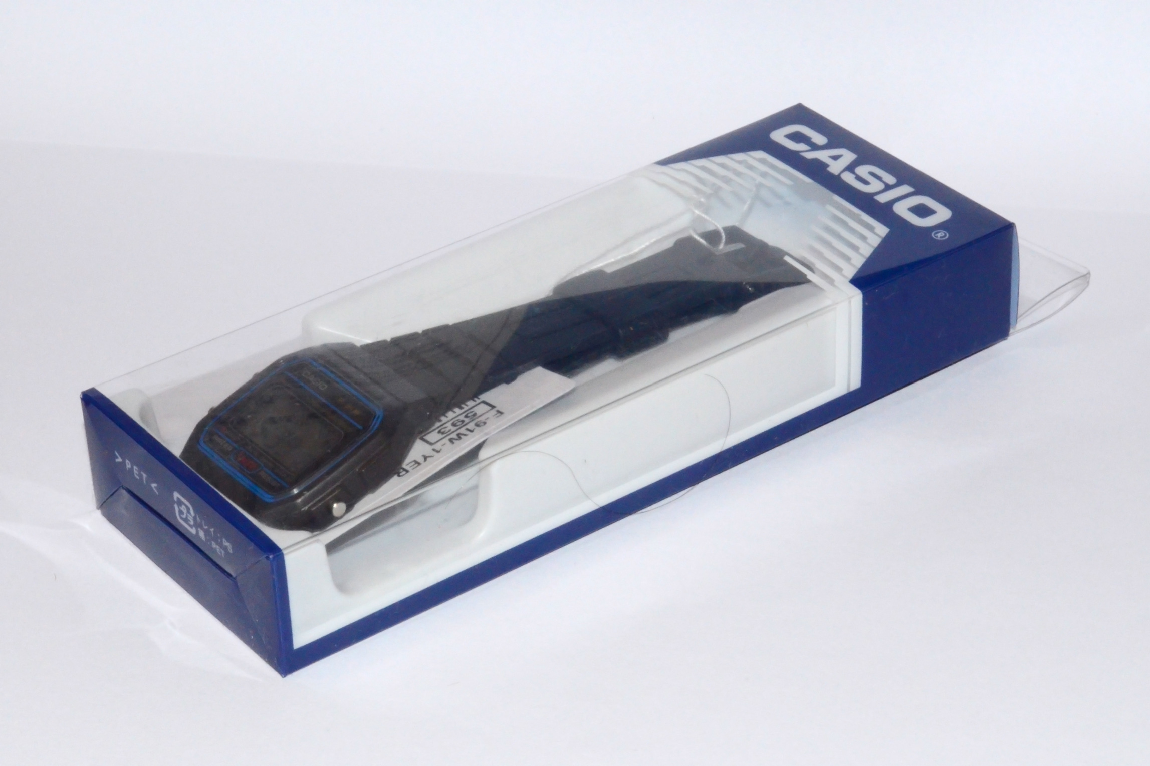 Casio F-91W box art